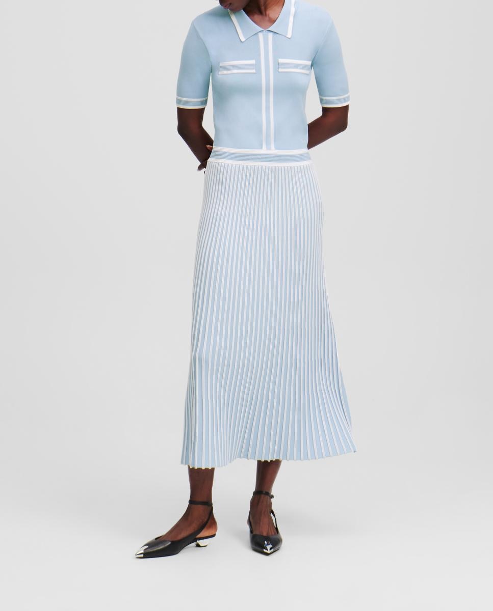 Imagen 0 de Vestido De Punto Plisado de mujer