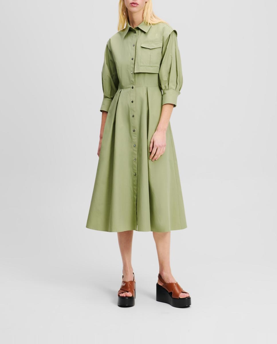 Imagen 0 de Vestido camisa de mujer cargo
