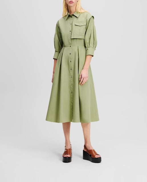 Imagen 0 de Vestido camisa de mujer cargo