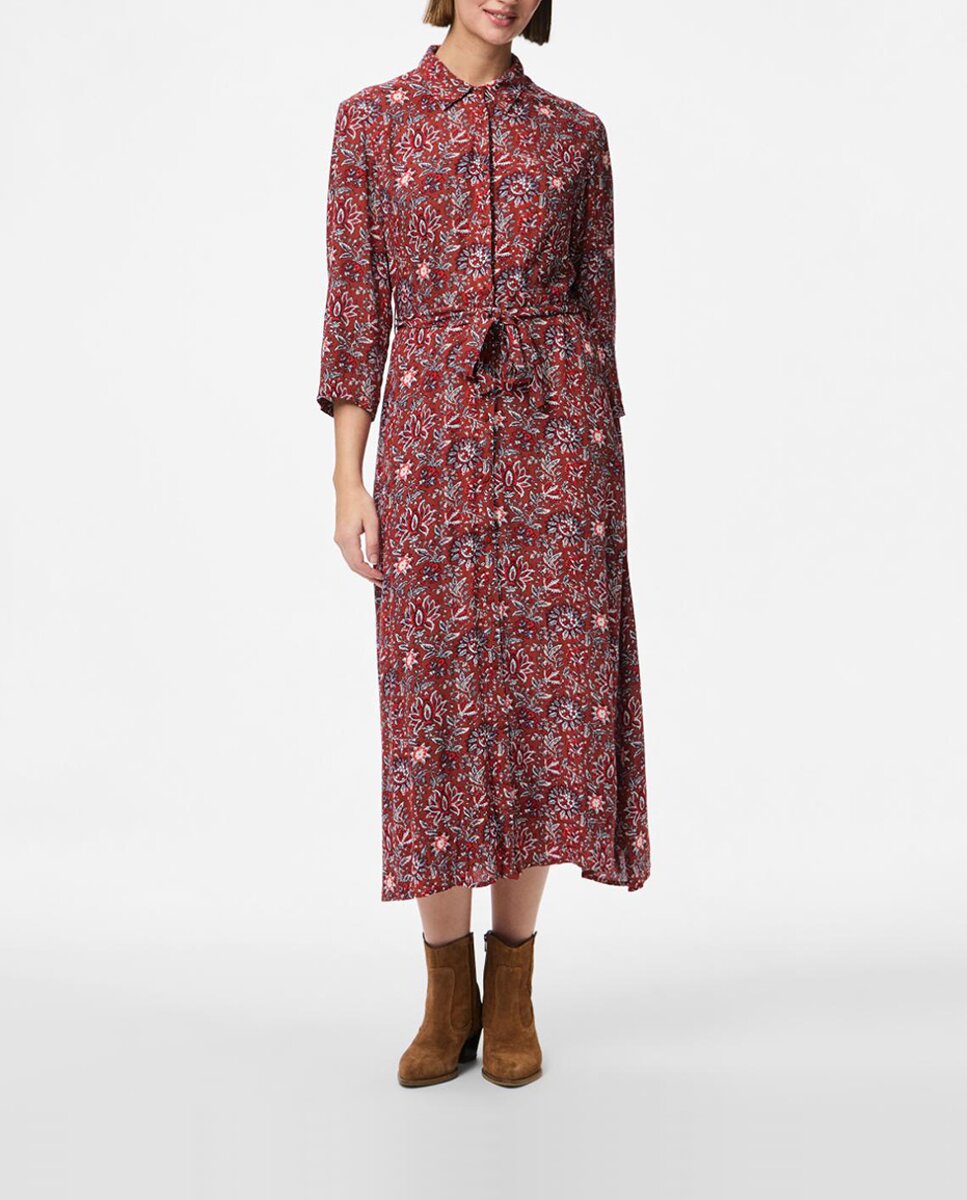 Imagen 0 de Vestido largo camisero de mujer