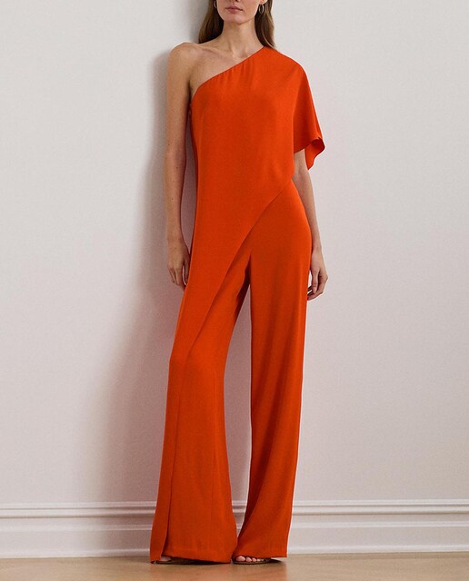 Imagen 0 de Mono largo de mujer de una sola manga con volante