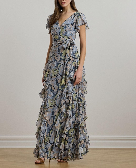 Imagen 0 de Vestido largo con volantes