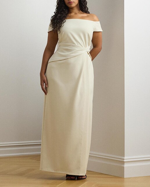 Imagen 0 de Vestido de gala talla grande largo