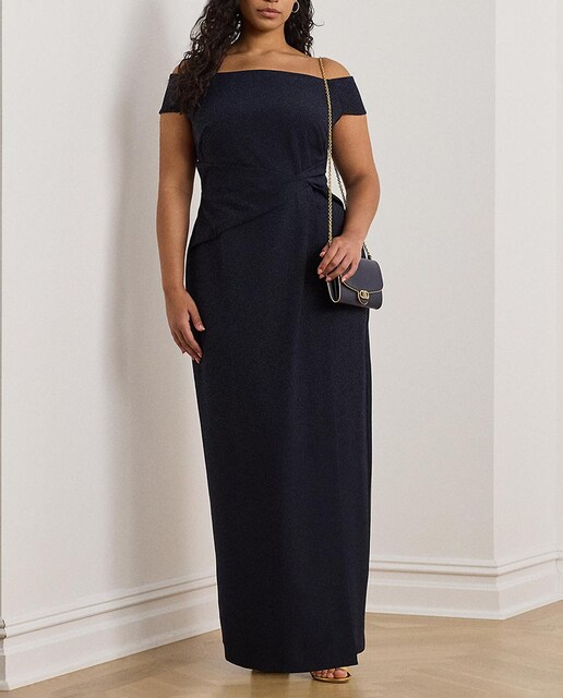 Imagen 0 de Vestido de gala talla grande largo