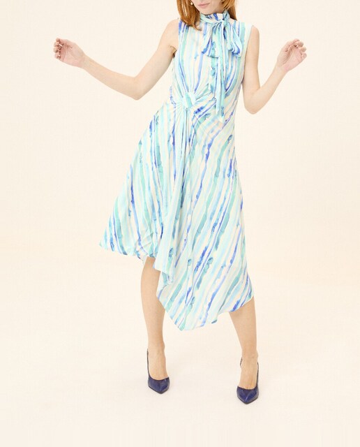 Imagen 0 de Vestido midi Allure sin mangas con lazos ajustables