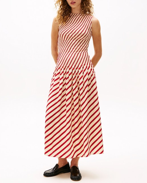 Imagen 0 de TH X SRG Vestido largo de rayas sin mangas