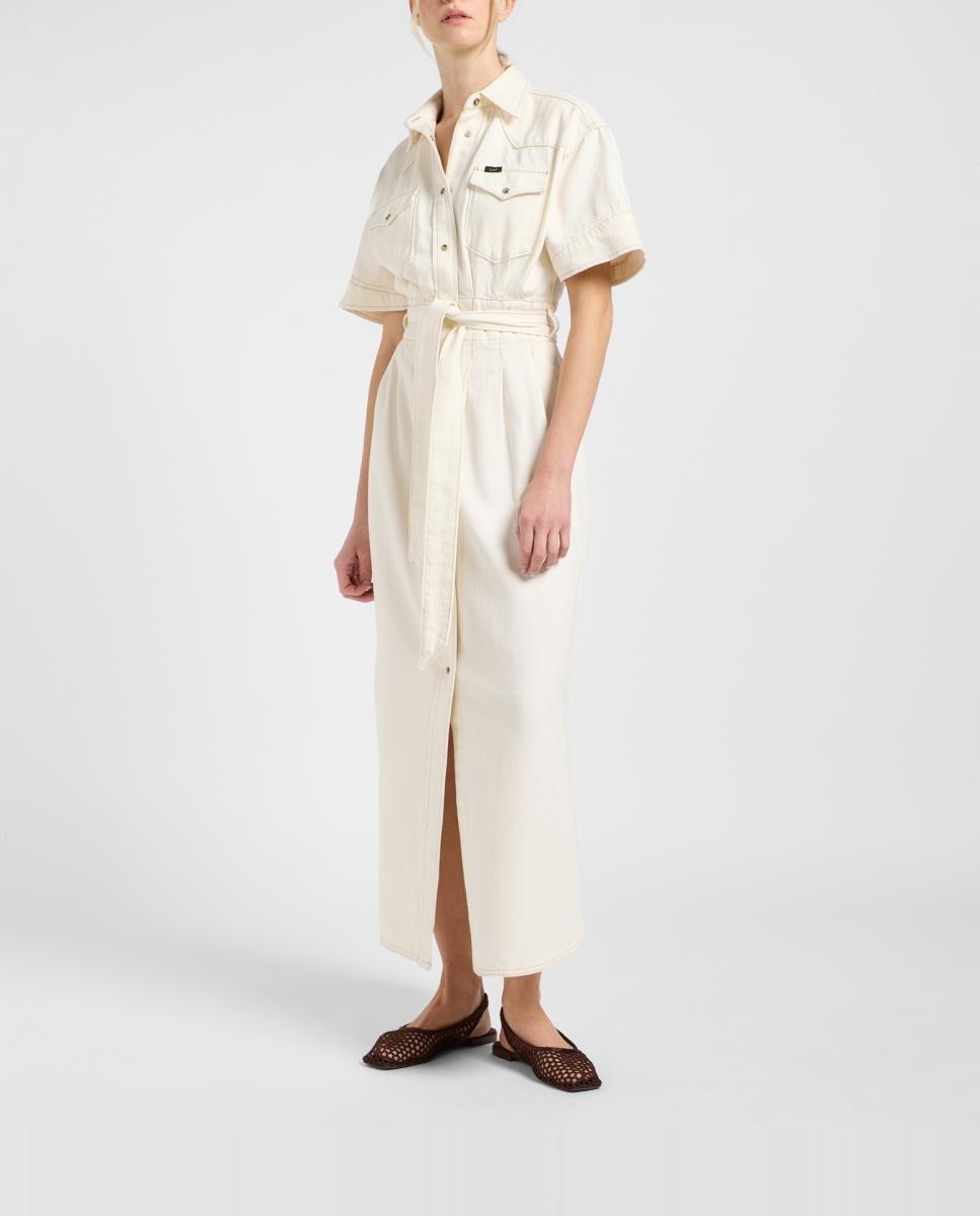 Imagen 0 de Vestido largo de mujer corte relajado y ancho