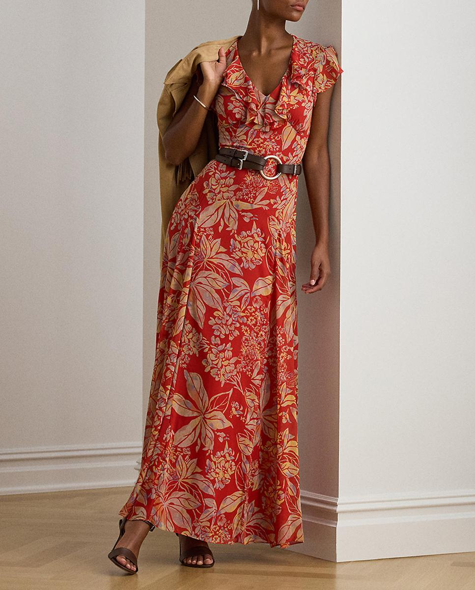 Imagen 0 de Vestido con manga volante y cinturón