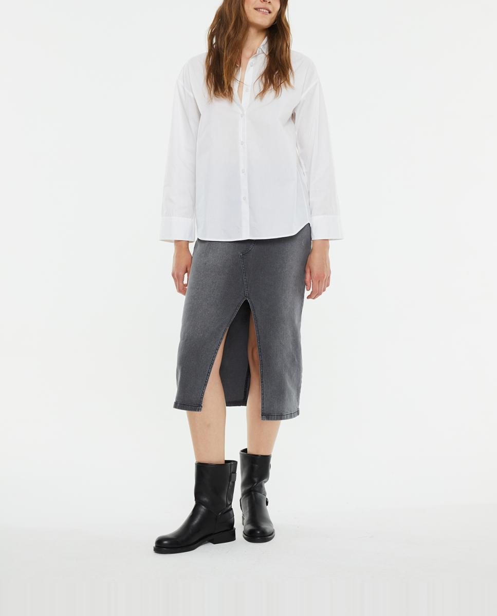 Imagen 0 de Camisa de mujer masculina popelín oversize
