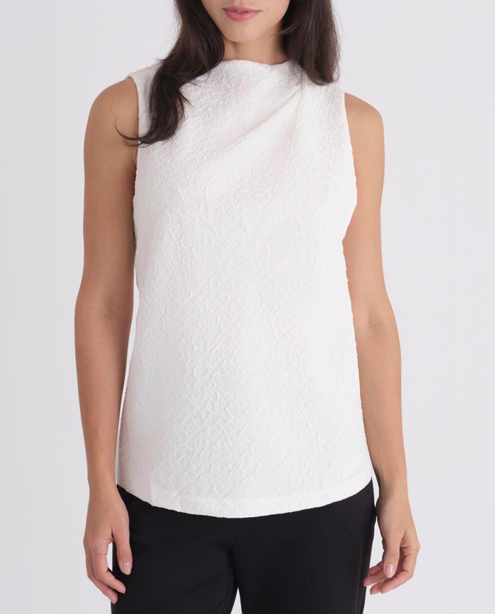 Imagen 0 de Blusa de mujer drapeada en crepe