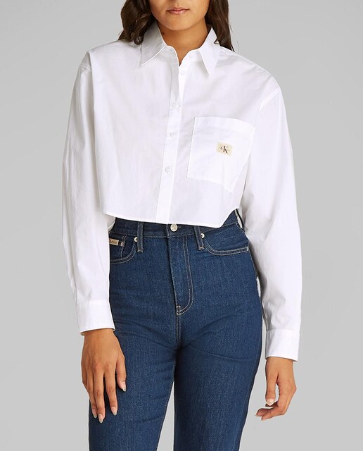 Imagen 0 de Camisa Mujer cropped de popelín