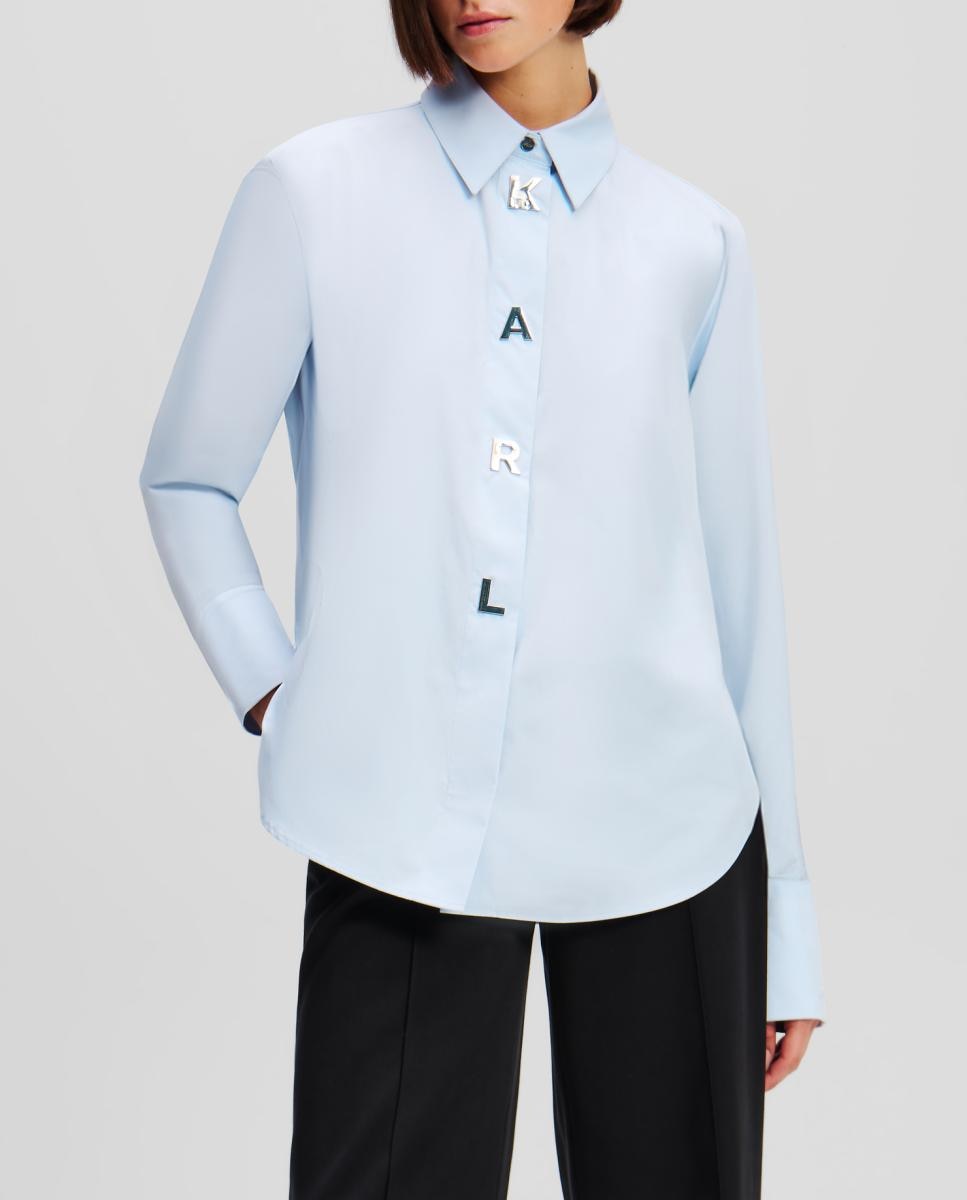 Imagen 0 de Camisa De Poplín De Karl Snap de mujer