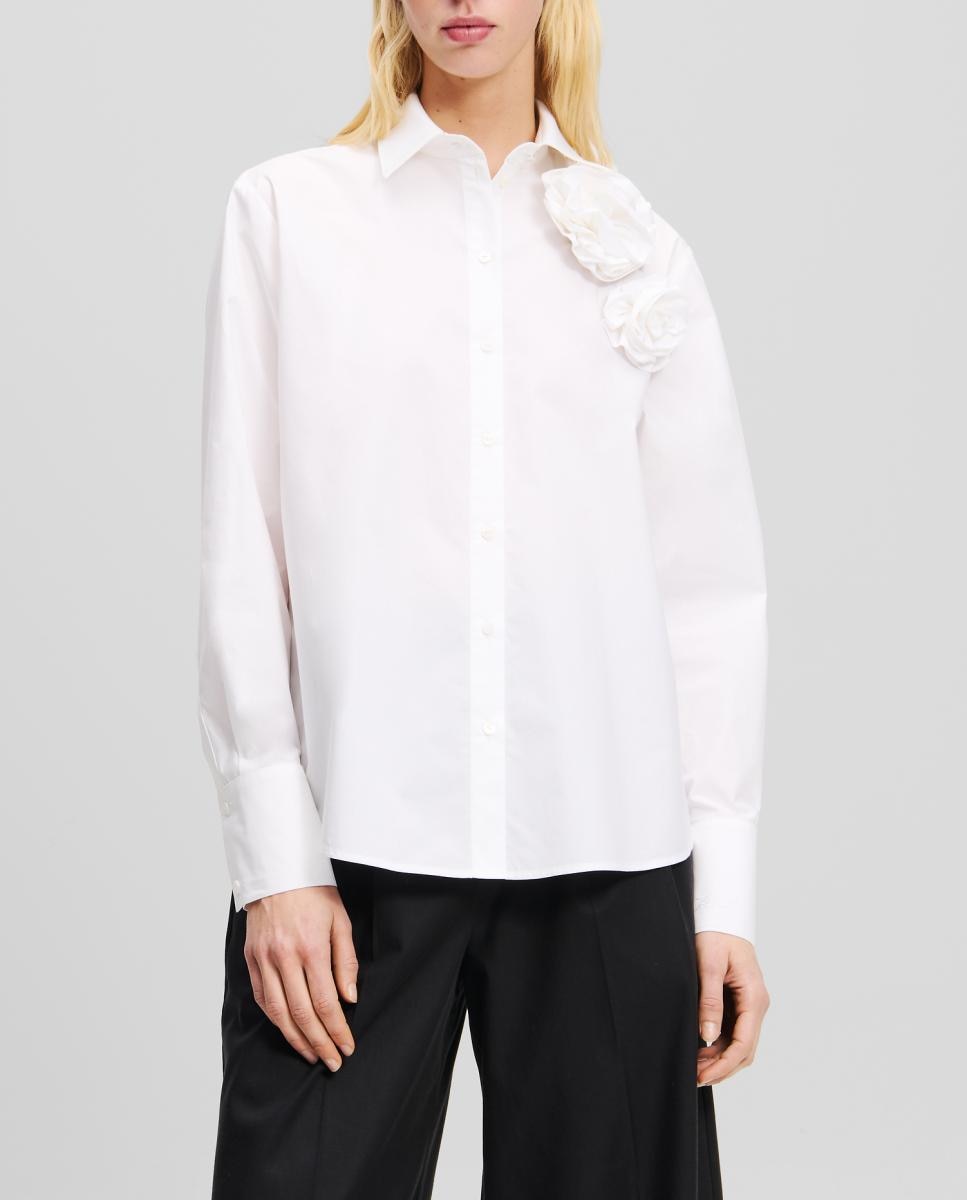 Imagen 0 de Blusa De Popelina De Flores de mujer