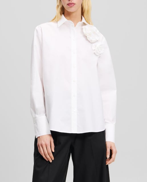 Imagen 0 de Blusa De Popelina De Flores de mujer