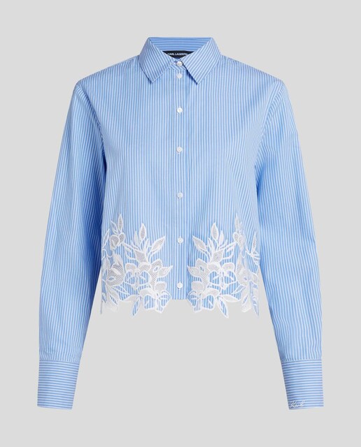 Imagen 0 de Blusa Recortada De Bordado de mujer
