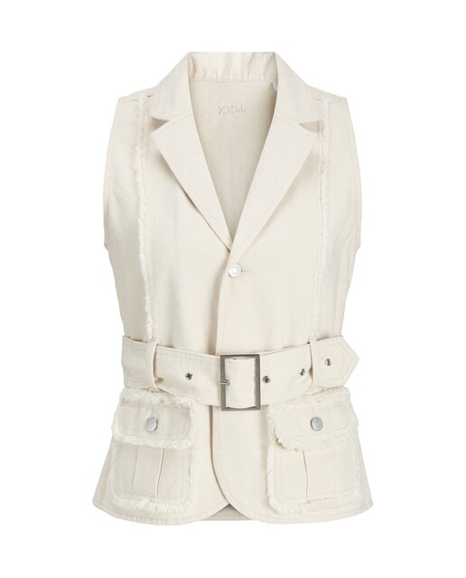 Imagen 0 de Chaleco de mujer vaquero con cinturón