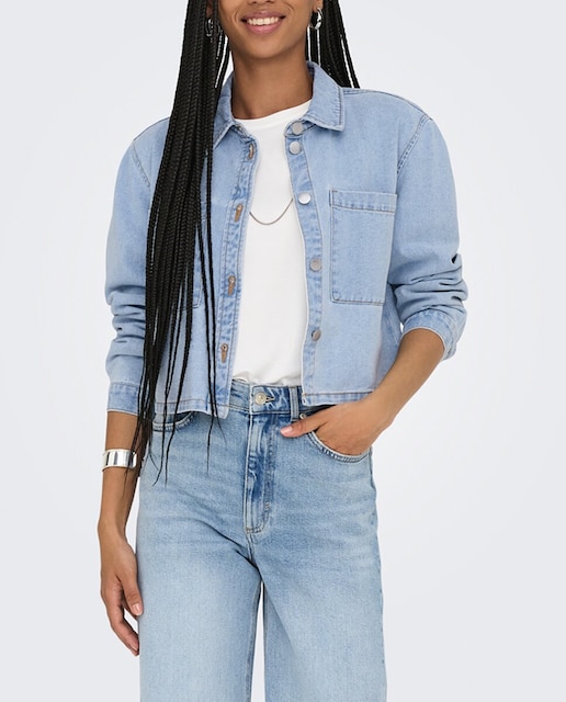 Imagen 0 de Sobrecamisa de mujer vaquera de manga larga