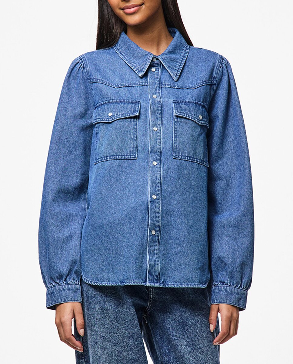 Imagen 0 de Camisa denim de mujer.