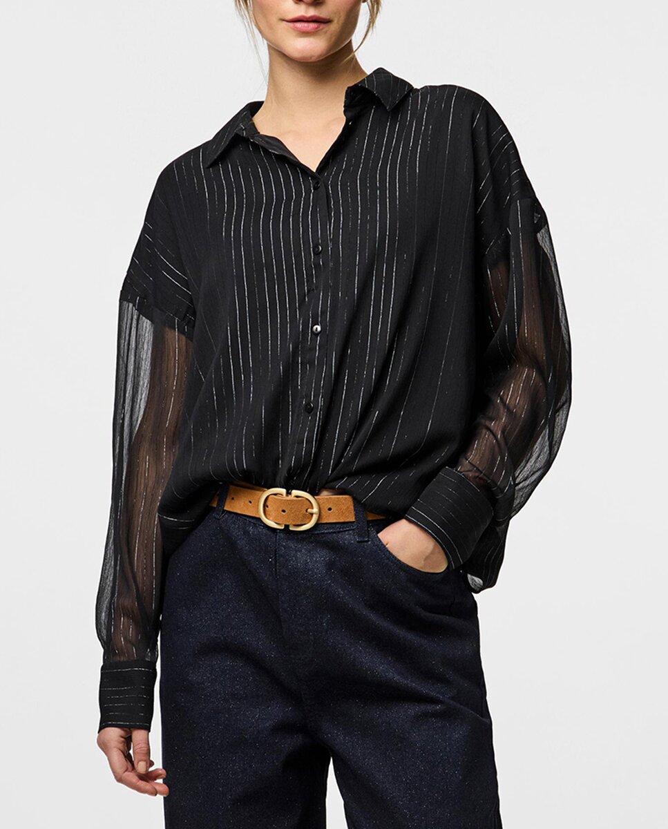Imagen 0 de Camisa de lurex de mujer.