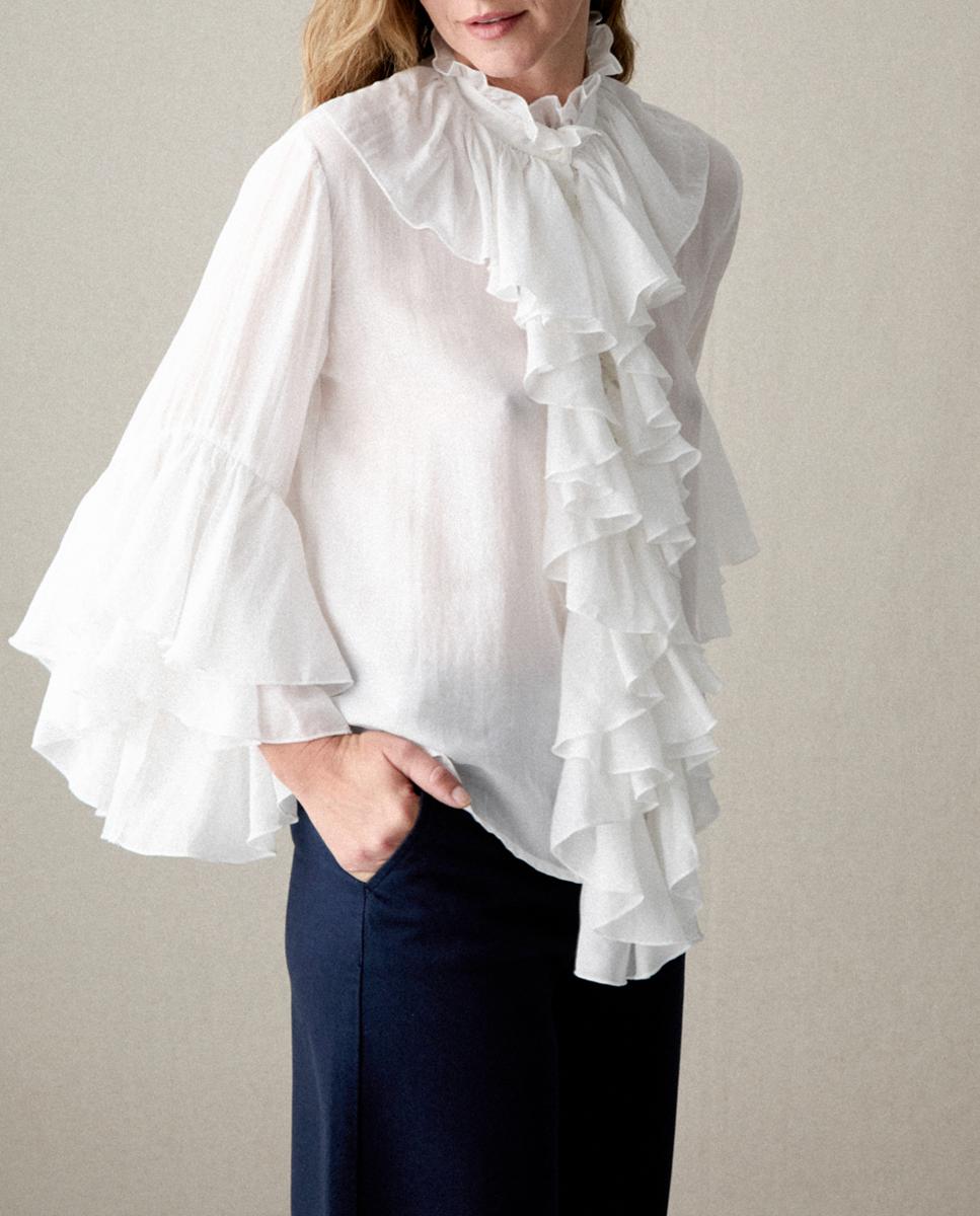 Imagen 0 de Blusa volantes