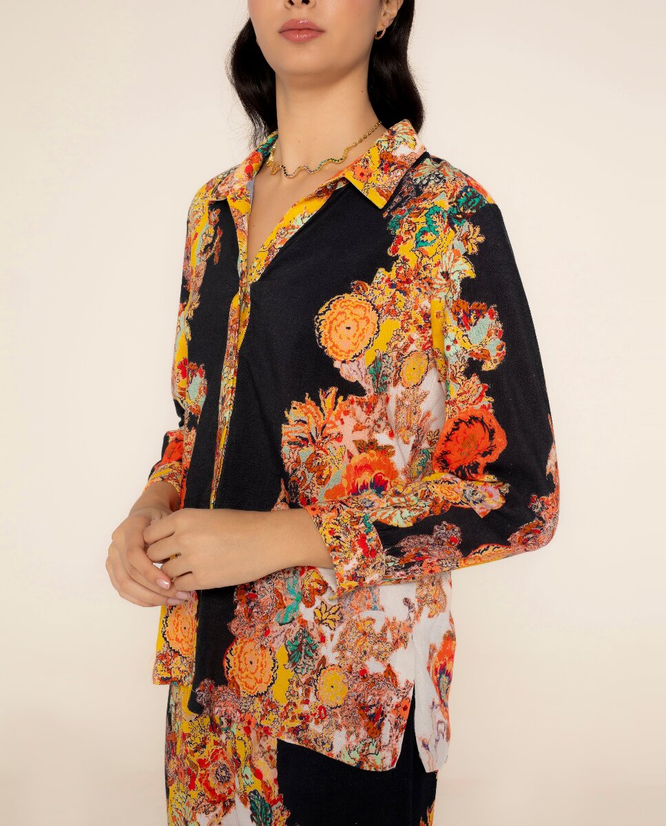 Imagen 0 de Camisa de mujer oversize estampada Rania