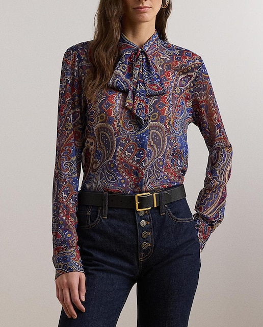 Imagen 0 de Camisa de mujer de manga larga estampada