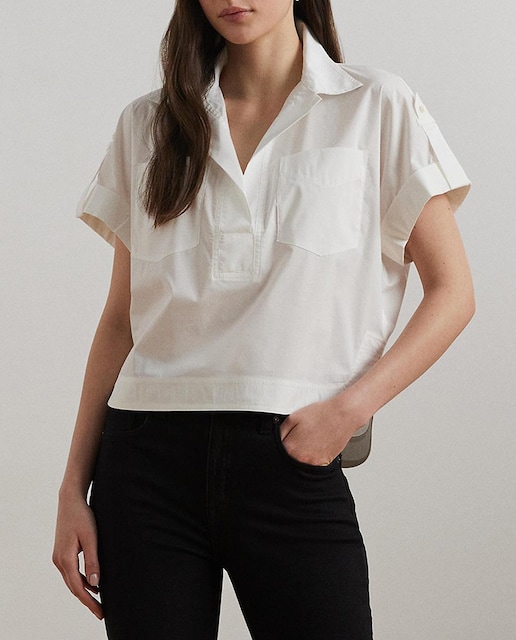Imagen 0 de Camisa de mujer de algodón y manga corta