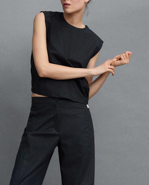 Imagen 0 de Top de mujer sin manga relaxed fit