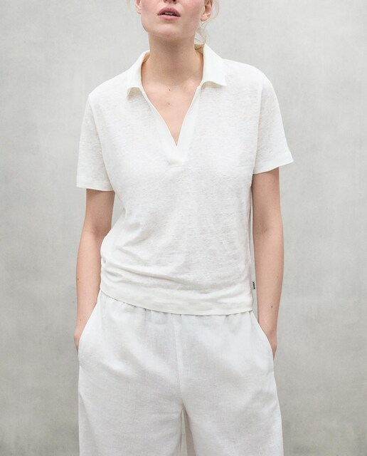 Imagen 0 de Polo de mujer de lino relaxed fit