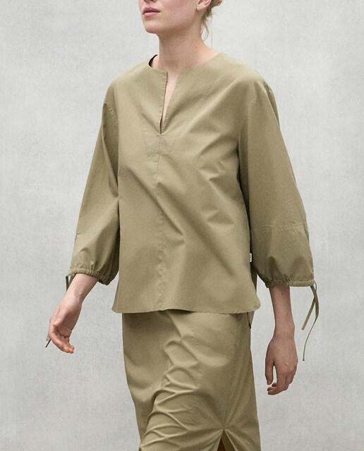 Imagen 0 de Blusa de mujer oversize de popelín