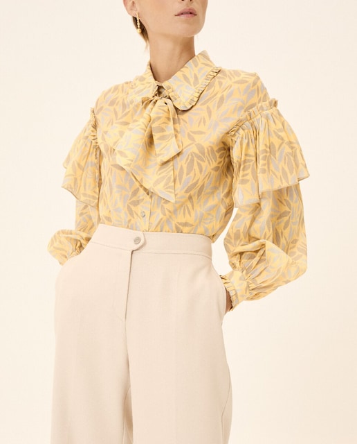 Imagen 0 de Blusa de mujer Dune estampada con volantes