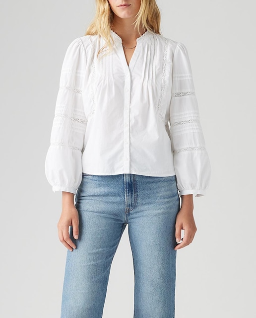 Imagen 0 de Camisa de mujer de manga larga abullonada