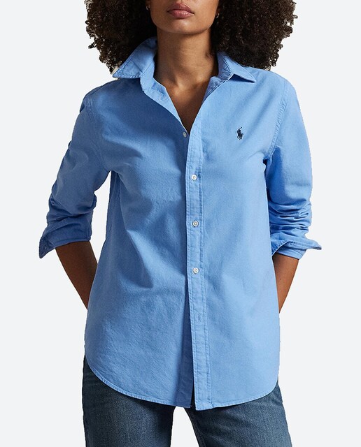 Imagen 0 de Camisa de mujer de lino de manga larga