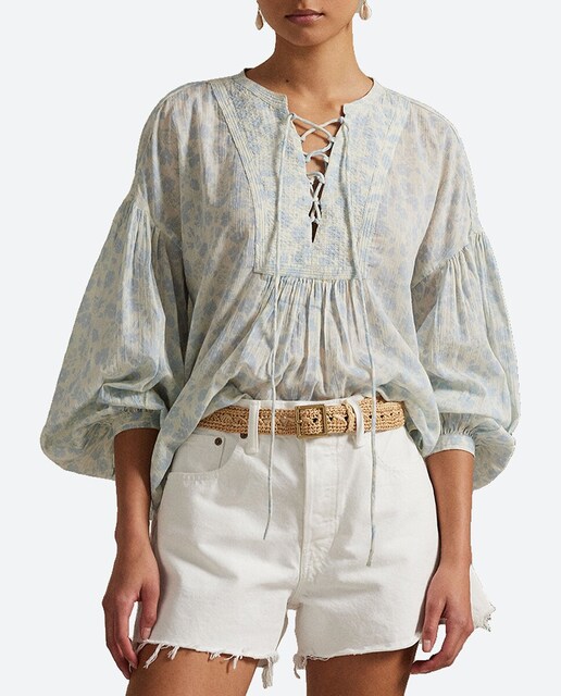 Imagen 0 de Blusa de algodón con estampado