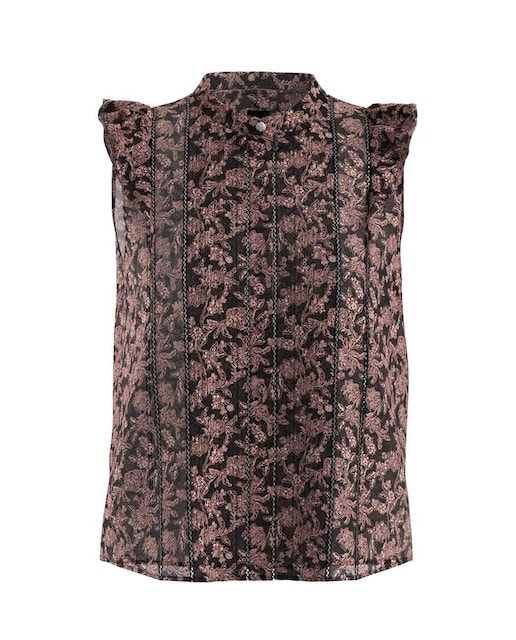 Imagen 0 de Blusa de mujer muselina con pliegue