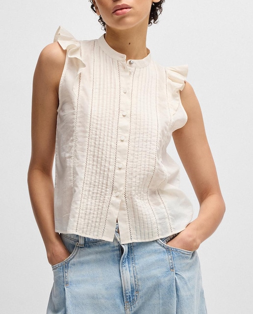 Imagen 0 de Blusa de mujer con pliegue