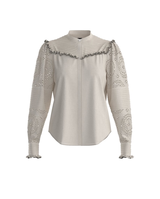Imagen 0 de Blusa de mujer con pliegue