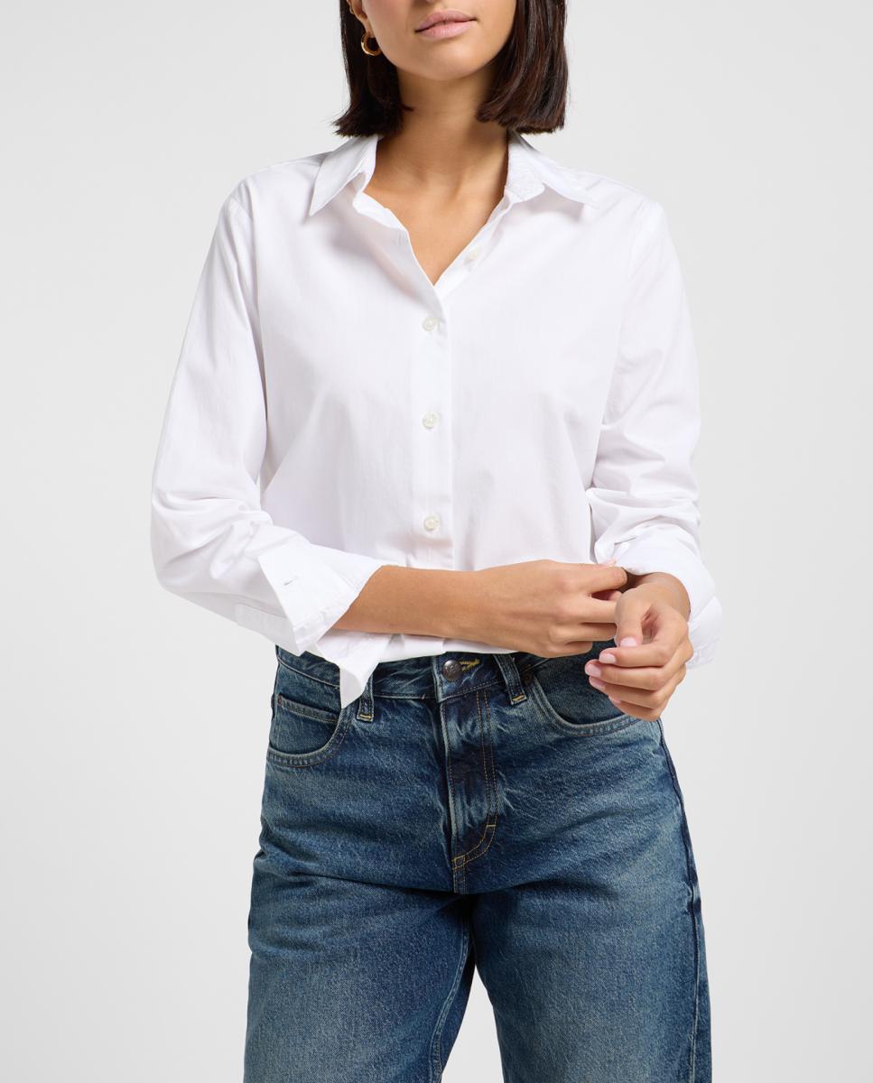Imagen 0 de Camisa de manga larga de mujer minimalista