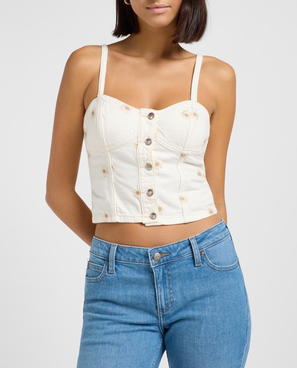 Imagen 0 de Camisa de mujer bordada y veraniega
