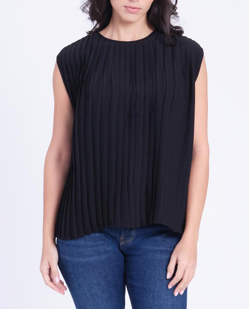 Imagen 0 de Blusa de crepé plisado
