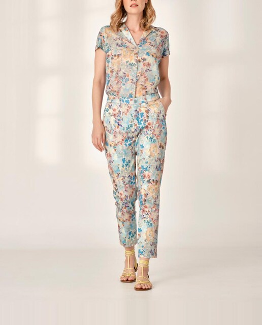 Imagen 0 de Top de mujer con cuello panadero con volante