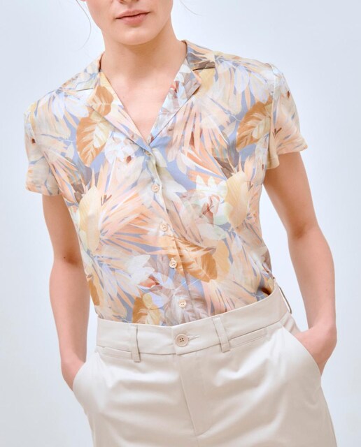 Imagen 0 de Camisa de mujer manga larga con volantes