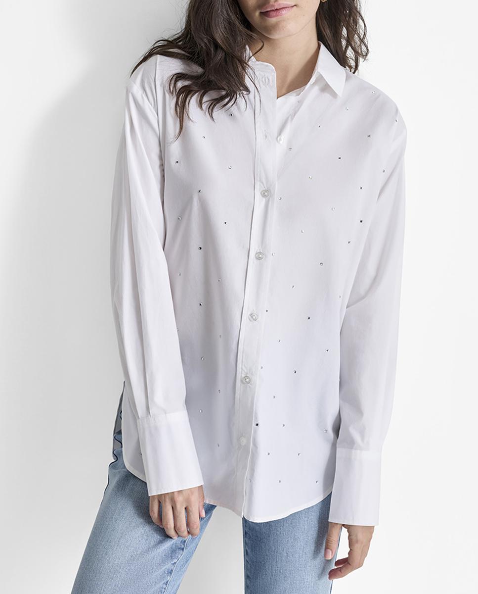 Imagen 0 de Camisa de mujer con botones y manga larga