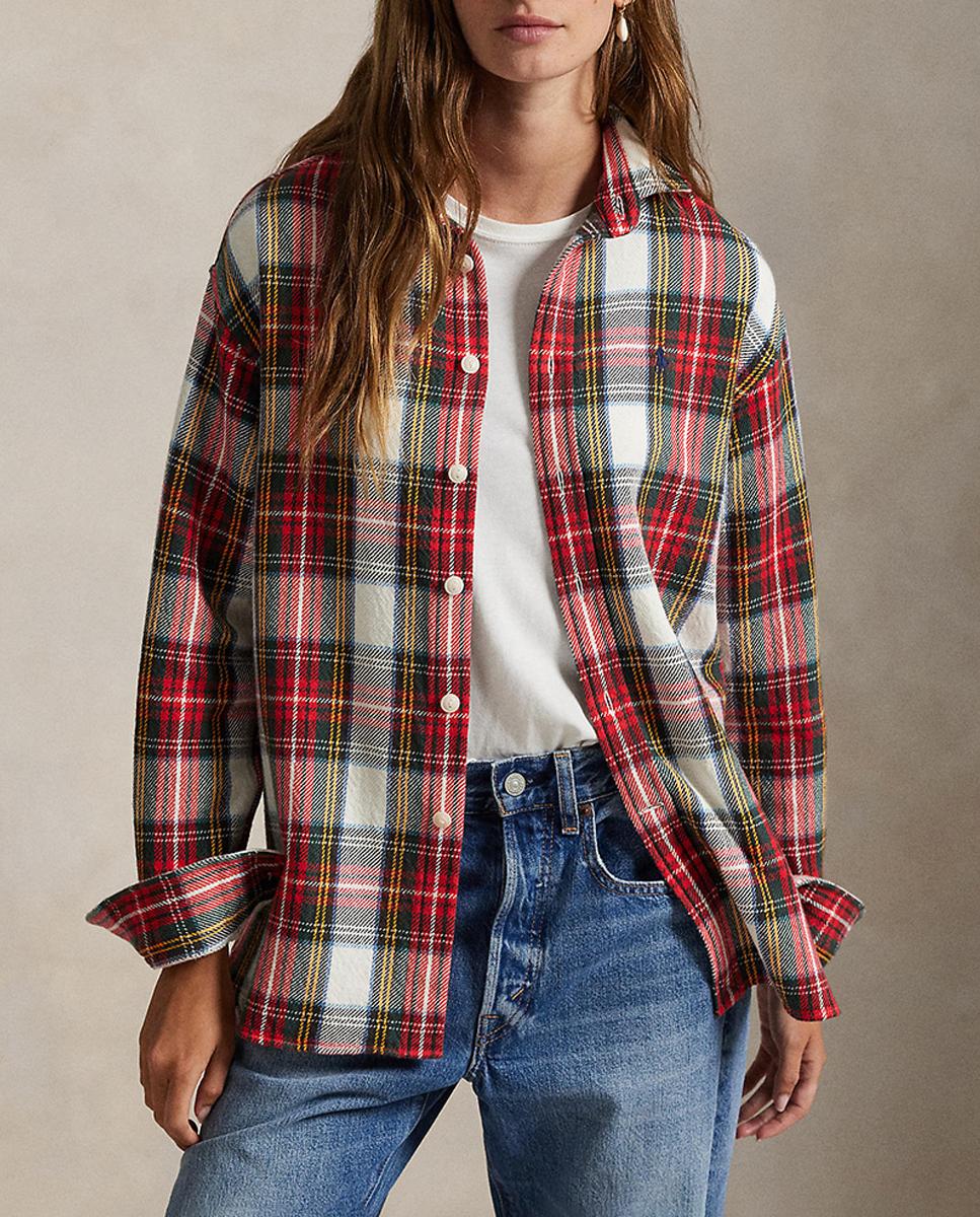 Imagen 0 de Camisa de mujer de algodón estampada