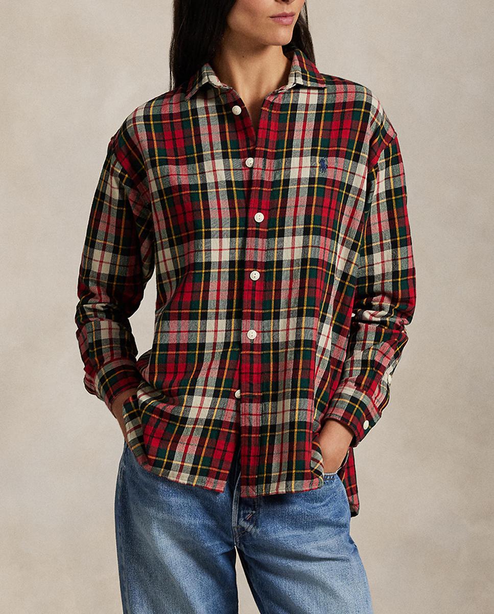 Imagen 0 de Camisa de mujer de algodón estampada