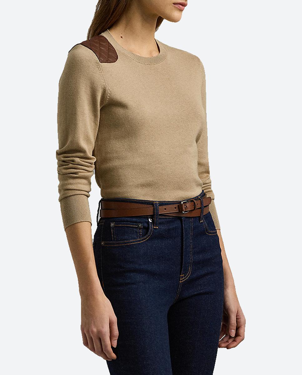 Imagen 0 de Jersey de mujer de cuello redondo y manga larga