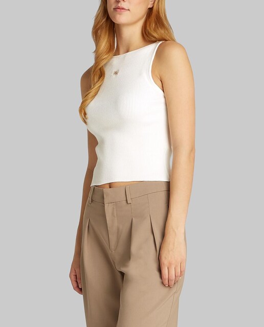 Imagen 0 de Jersey de mujer canalé sin mangas