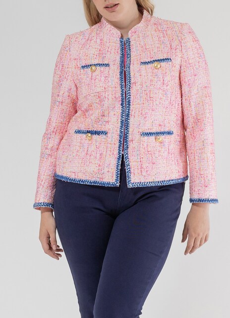 Imagen 0 de Chaqueta de mujer corta bolsillos de plastron