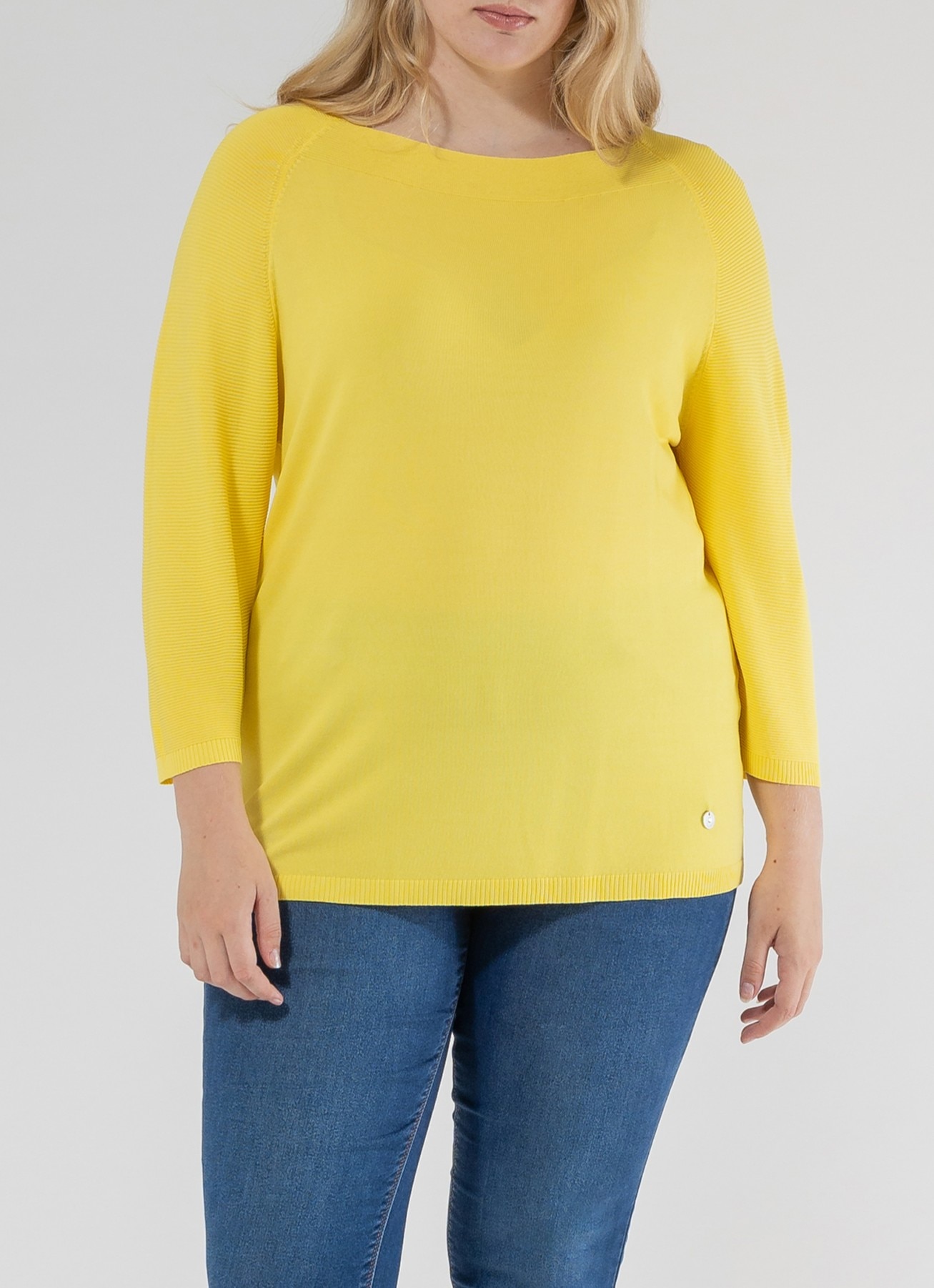 Imagen 0 de Jersey de mujer cuello barco y manga tres cuartos
