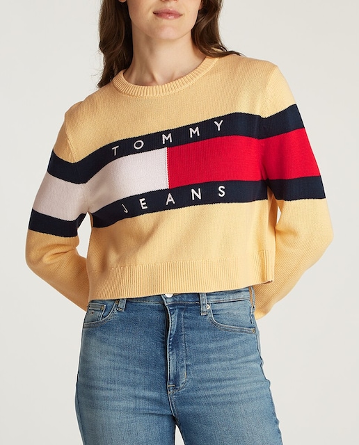 Imagen 0 de Jersey de mujer de cuello redondo y silueta relajada